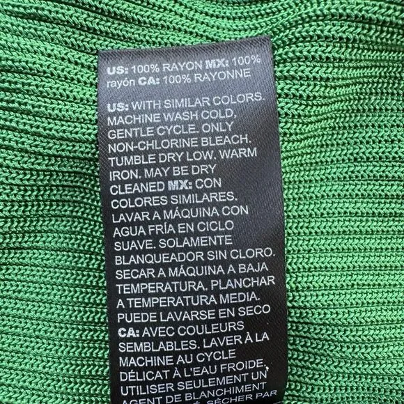 WHBM White House black market braided halter top green knit size S - Picture 12 of 13